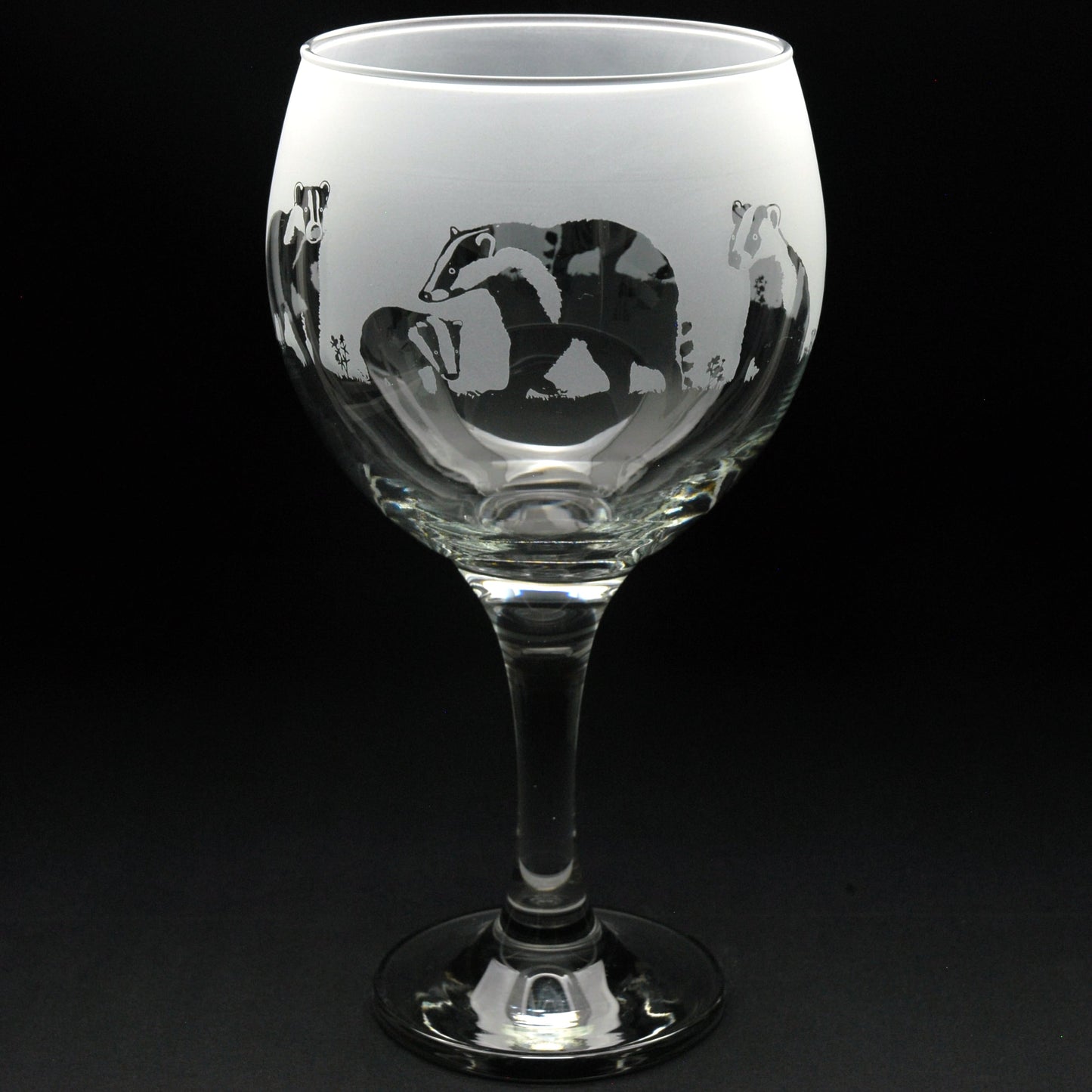 Badger Gin Cocktail Glass - Hand Etched/Engraved Gift
