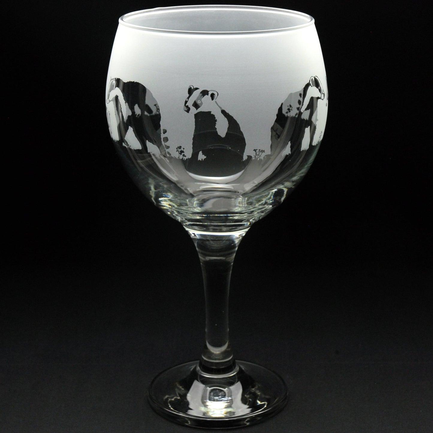 Badger Gin Cocktail Glass - Hand Etched/Engraved Gift