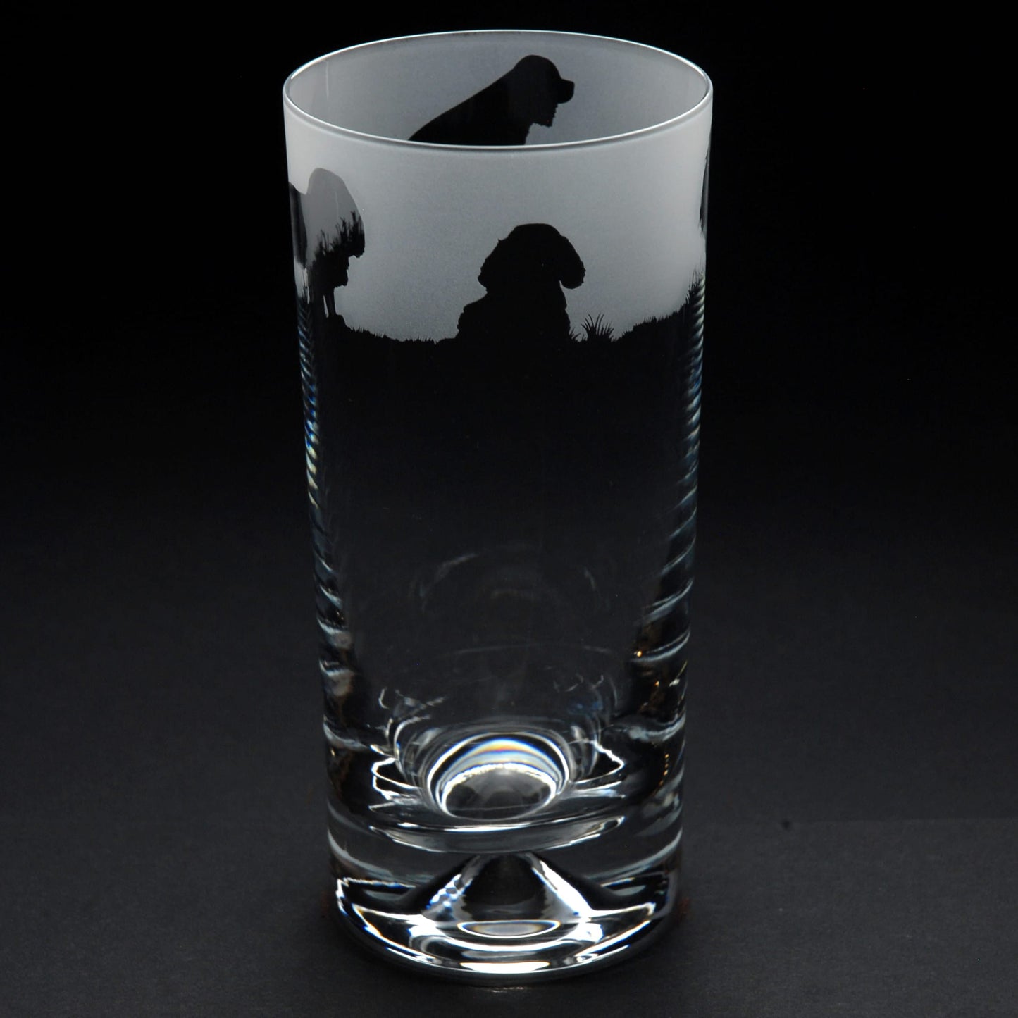 Cavalier King Charles Dog Highball Glass - Hand Etched/Engraved Gift