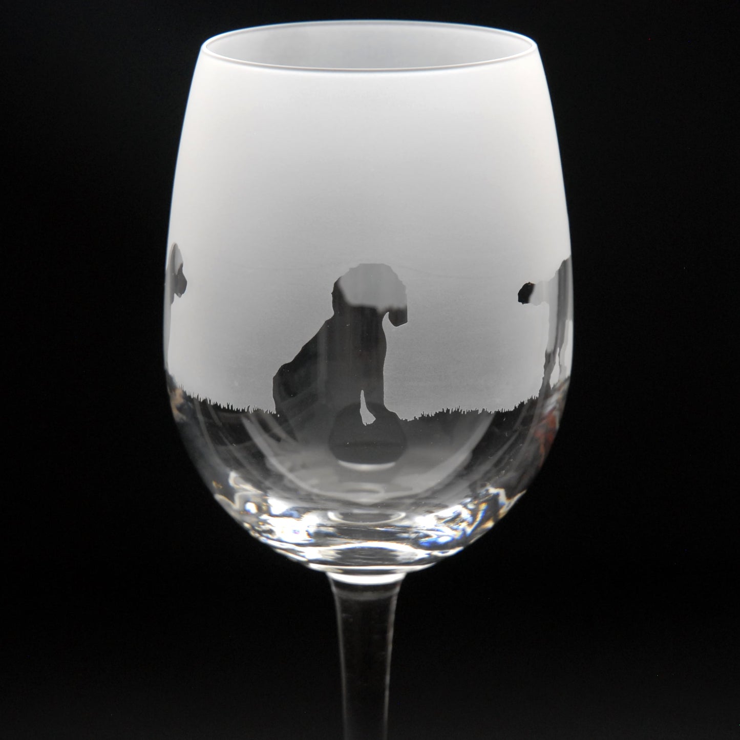 Cockapoo Dog Crystal Wine Glass - Hand Etched/Engraved Gift