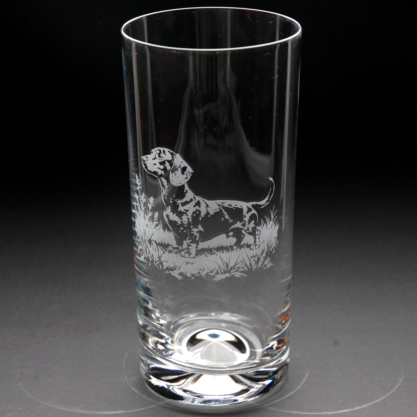 Dachshund Dog Highball Glass - Hand Etched/Engraved Gift