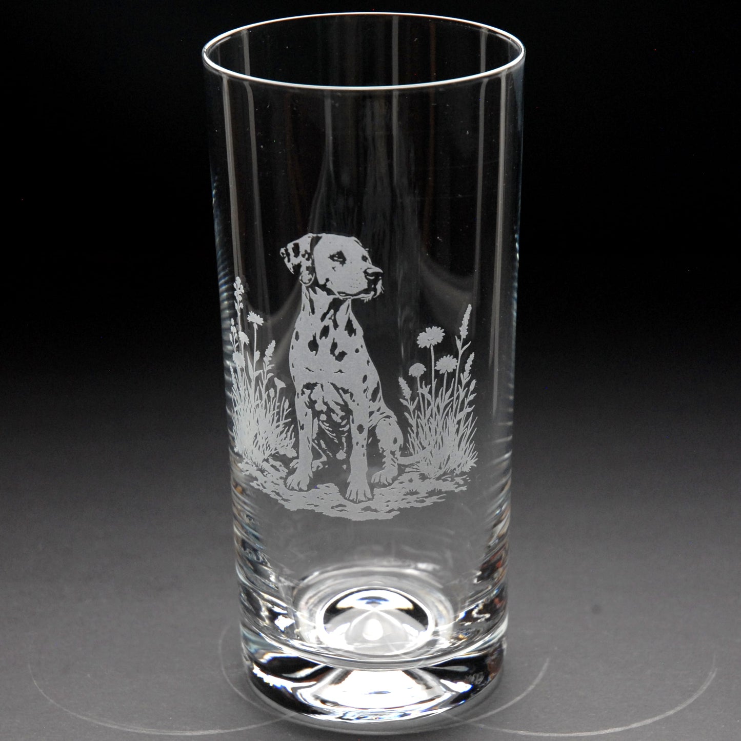 Dalmatian Dog Highball Glass - Hand Etched/Engraved Gift