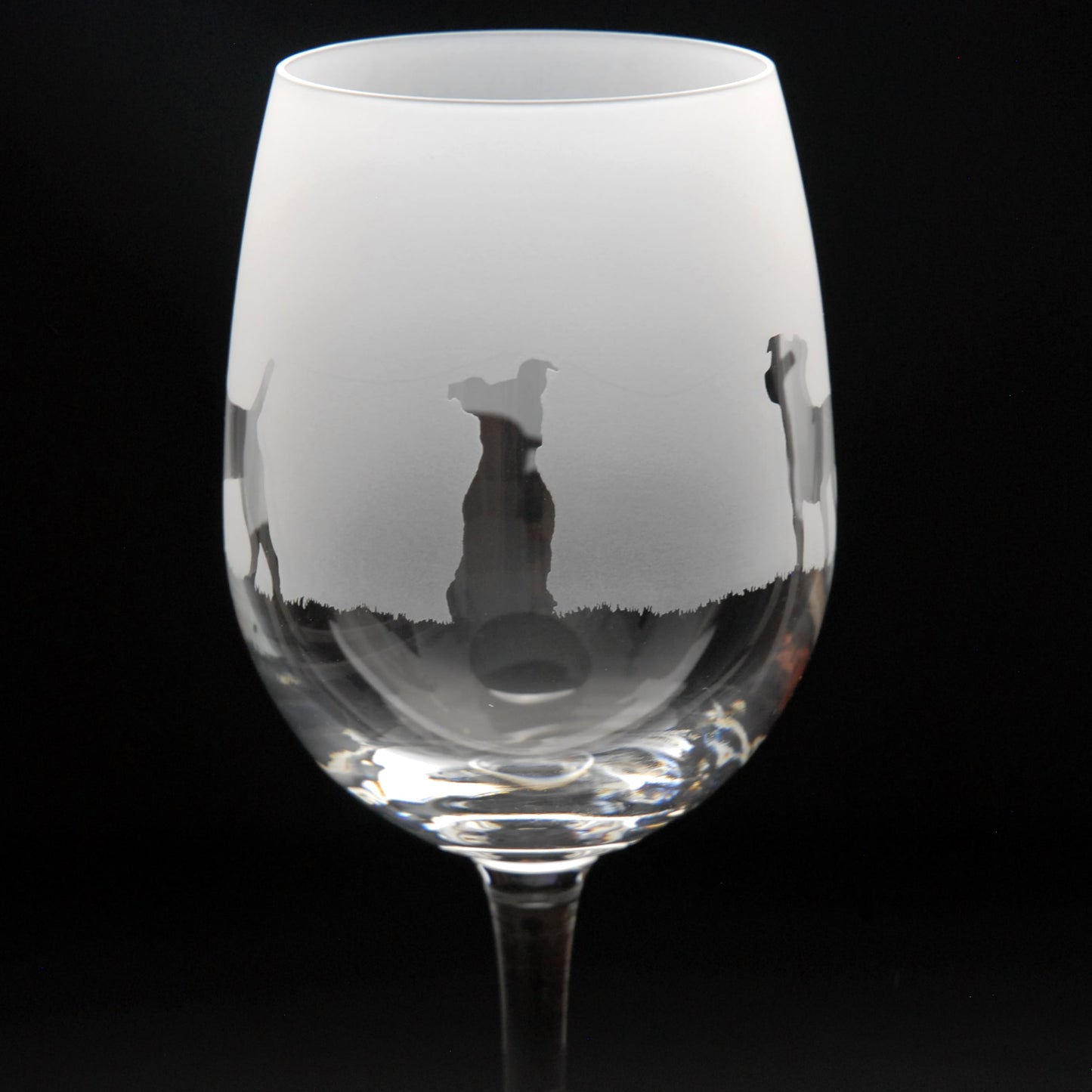 Jack Russell Dog Crystal Wine Glass - Hand Etched/Engraved Gift