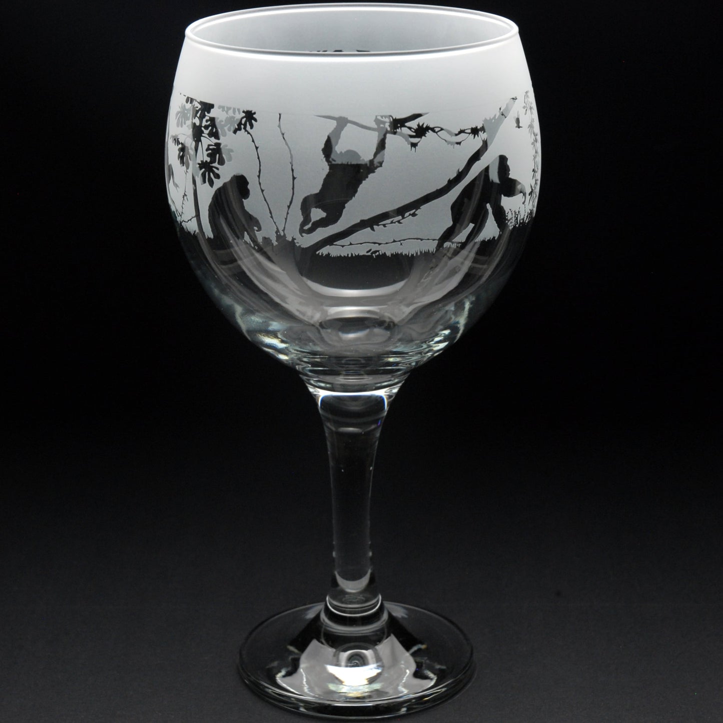 Monkey Gin Cocktail Glass - Hand Etched/Engraved Gift