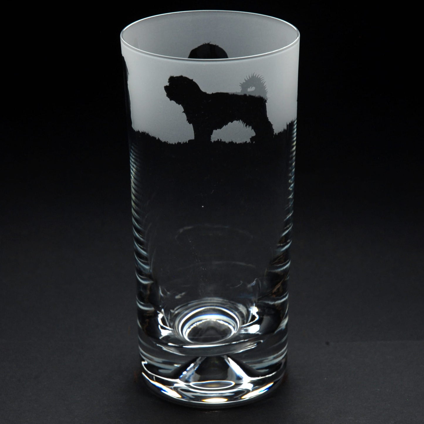 Maltese Dog Highball Glass - Hand Etched/Engraved Gift