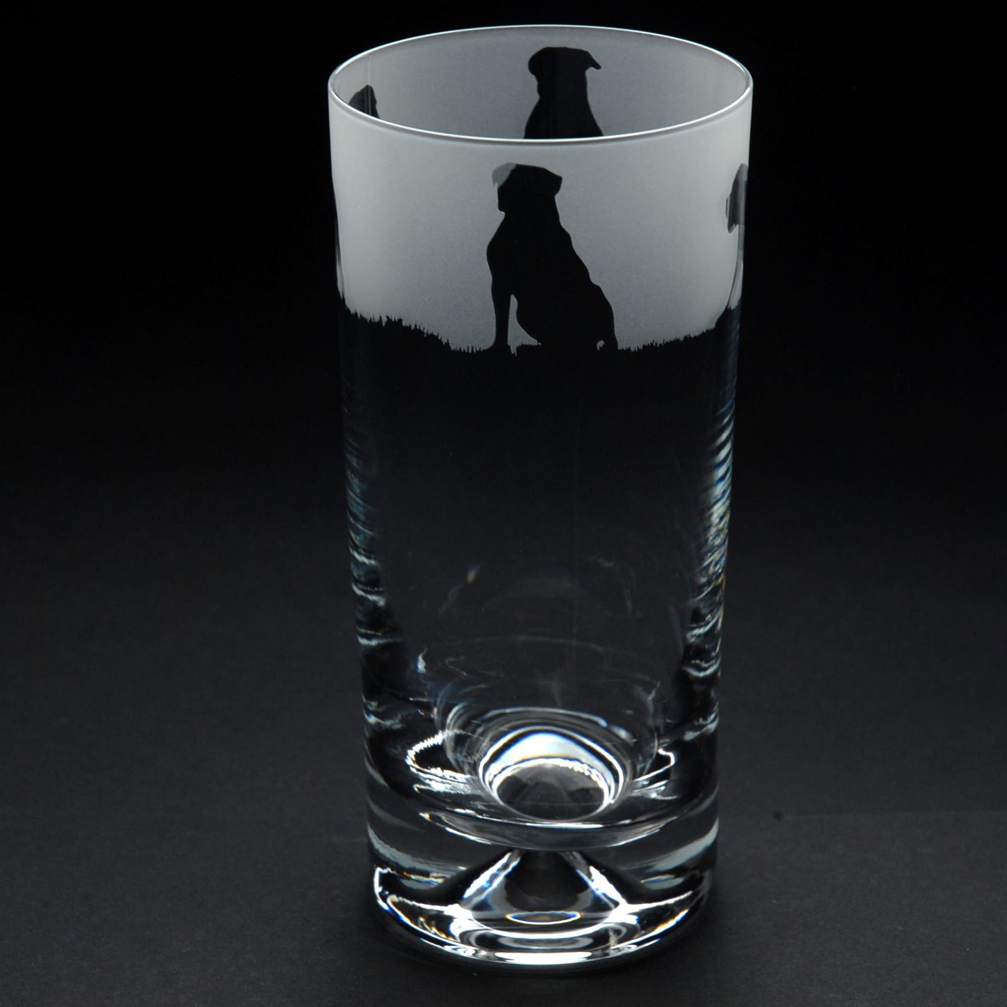 American Bulldog Dog Highball Glass - Hand Etched/Engraved Gift