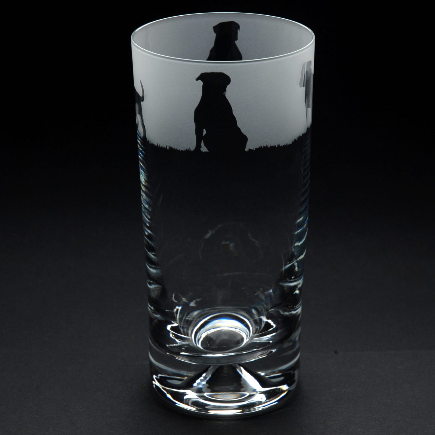 American Bulldog Dog Highball Glass - Hand Etched/Engraved Gift