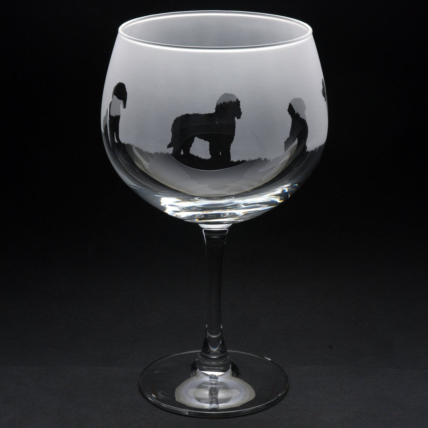 Labradoodle Dog Gin Cocktail Glass - Hand Etched/Engraved Gift