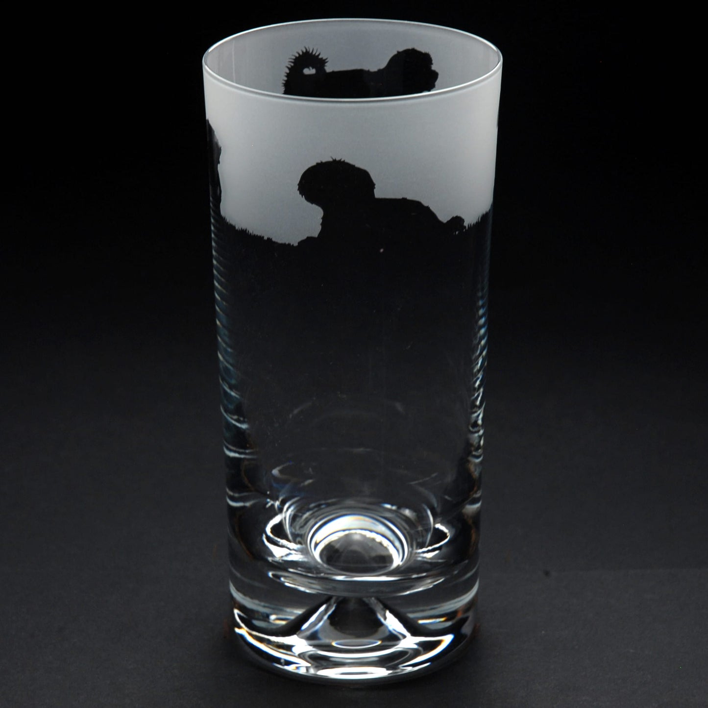 Maltese Dog Highball Glass - Hand Etched/Engraved Gift
