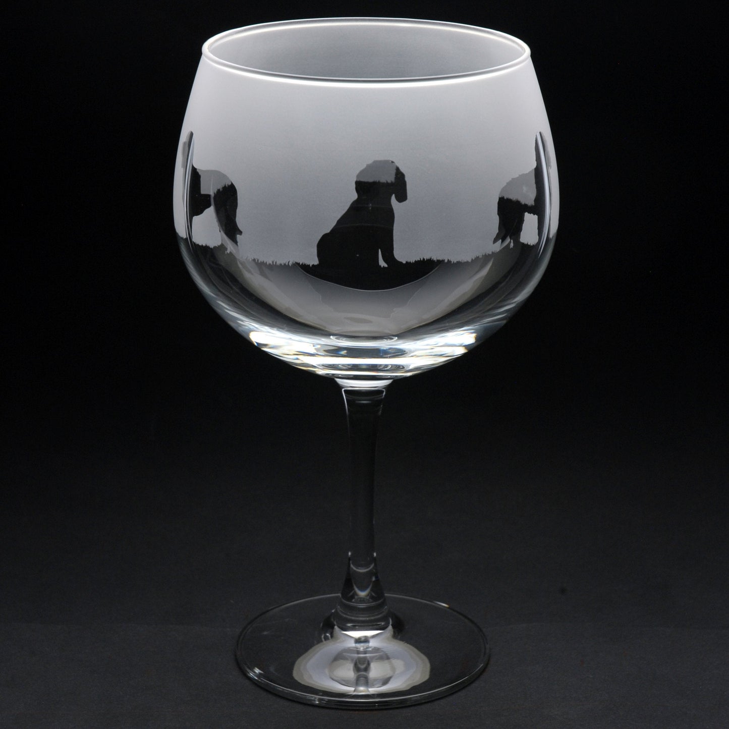 Labradoodle Dog Gin Cocktail Glass - Hand Etched/Engraved Gift
