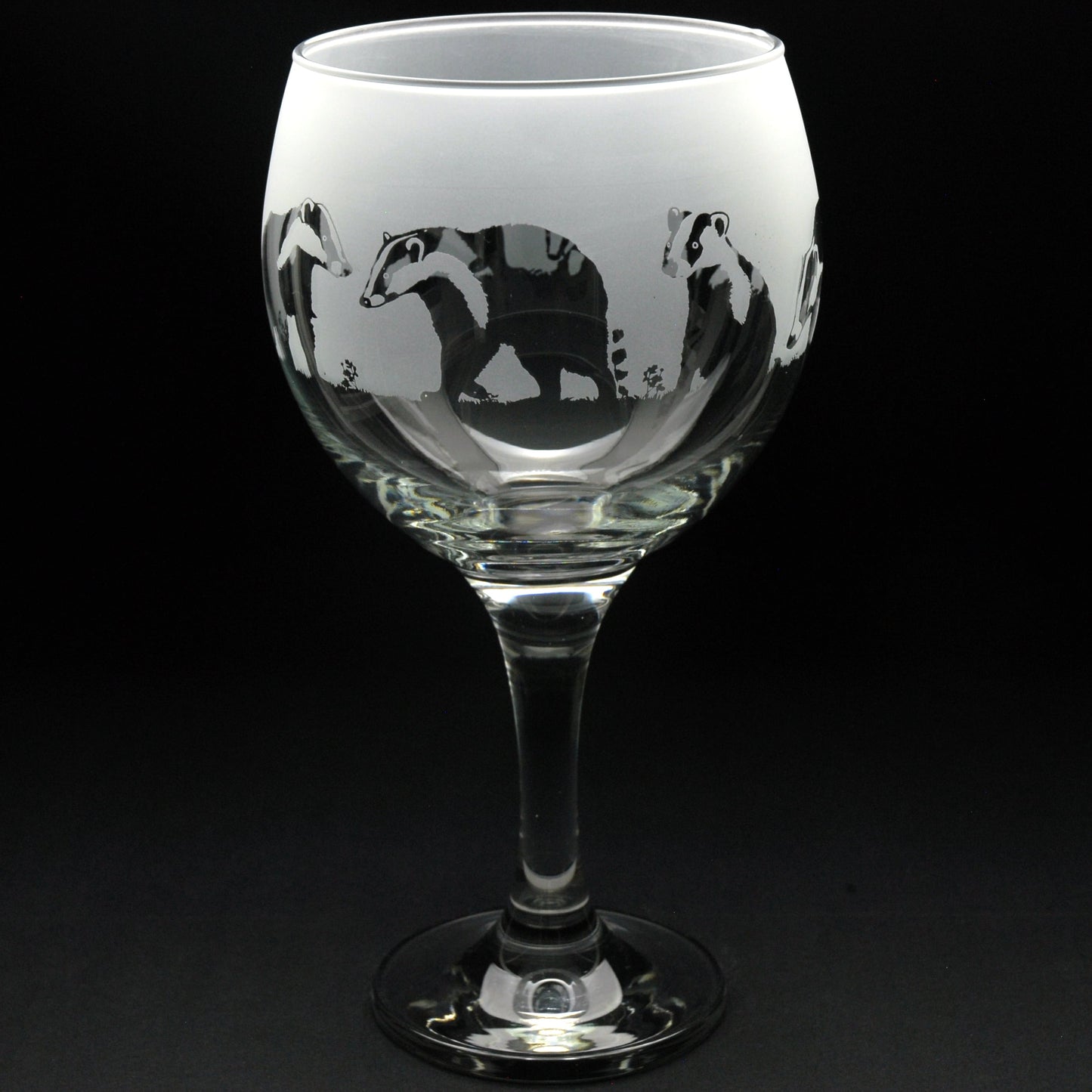 Badger Gin Cocktail Glass - Hand Etched/Engraved Gift