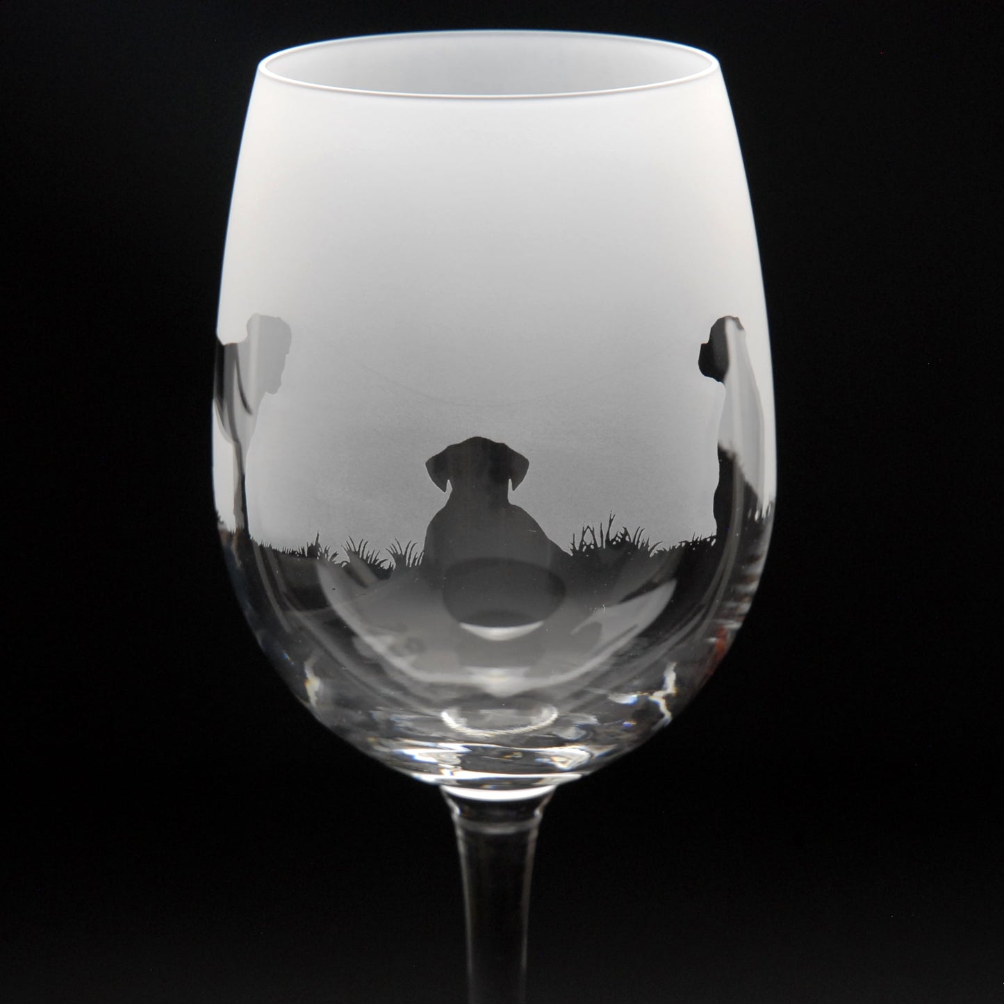 Boxer Dog Crystal Wine Glass - Hand Etched/Engraved Gift