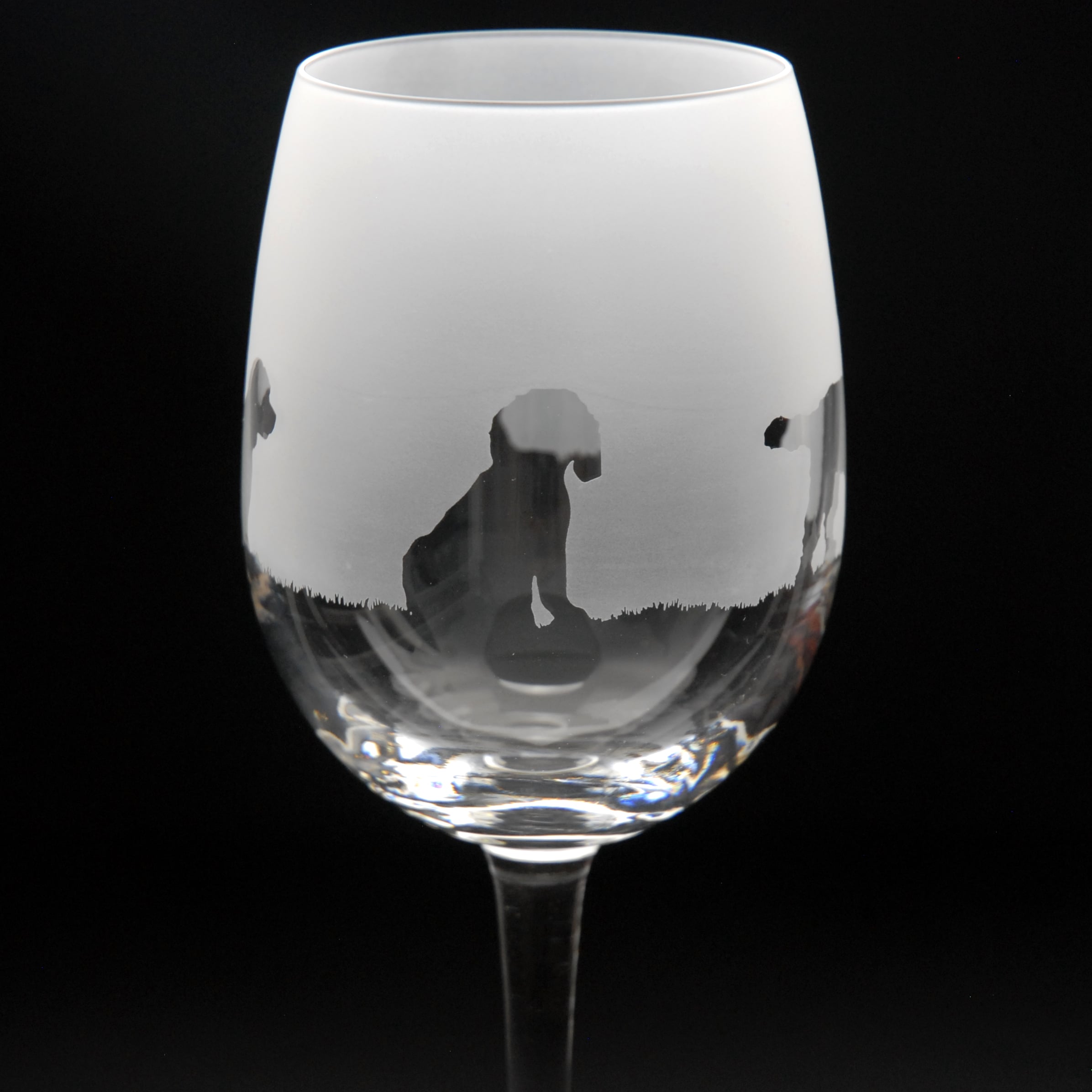 Cockapoo Dog Crystal Wine Glass - Hand Etched/Engraved Gift – Glyptic ...