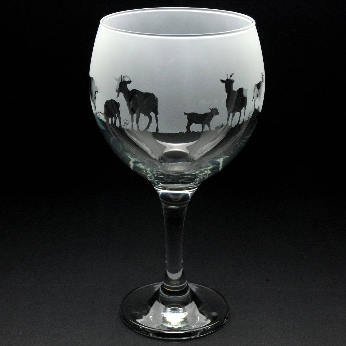 Goat Gin Cocktail Glass - Hand Etched/Engraved Gift