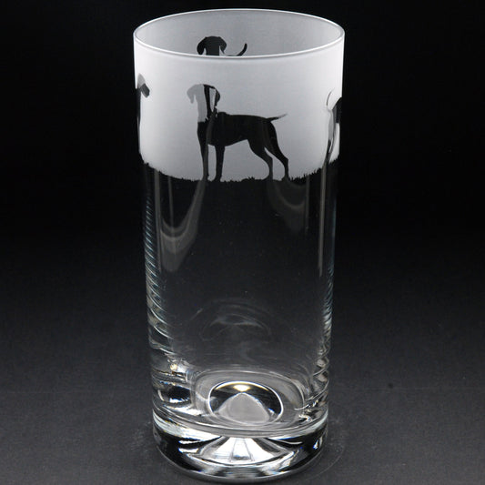 Hungarian Vizsla Dog Highball Glass - Hand Etched/Engraved Gift