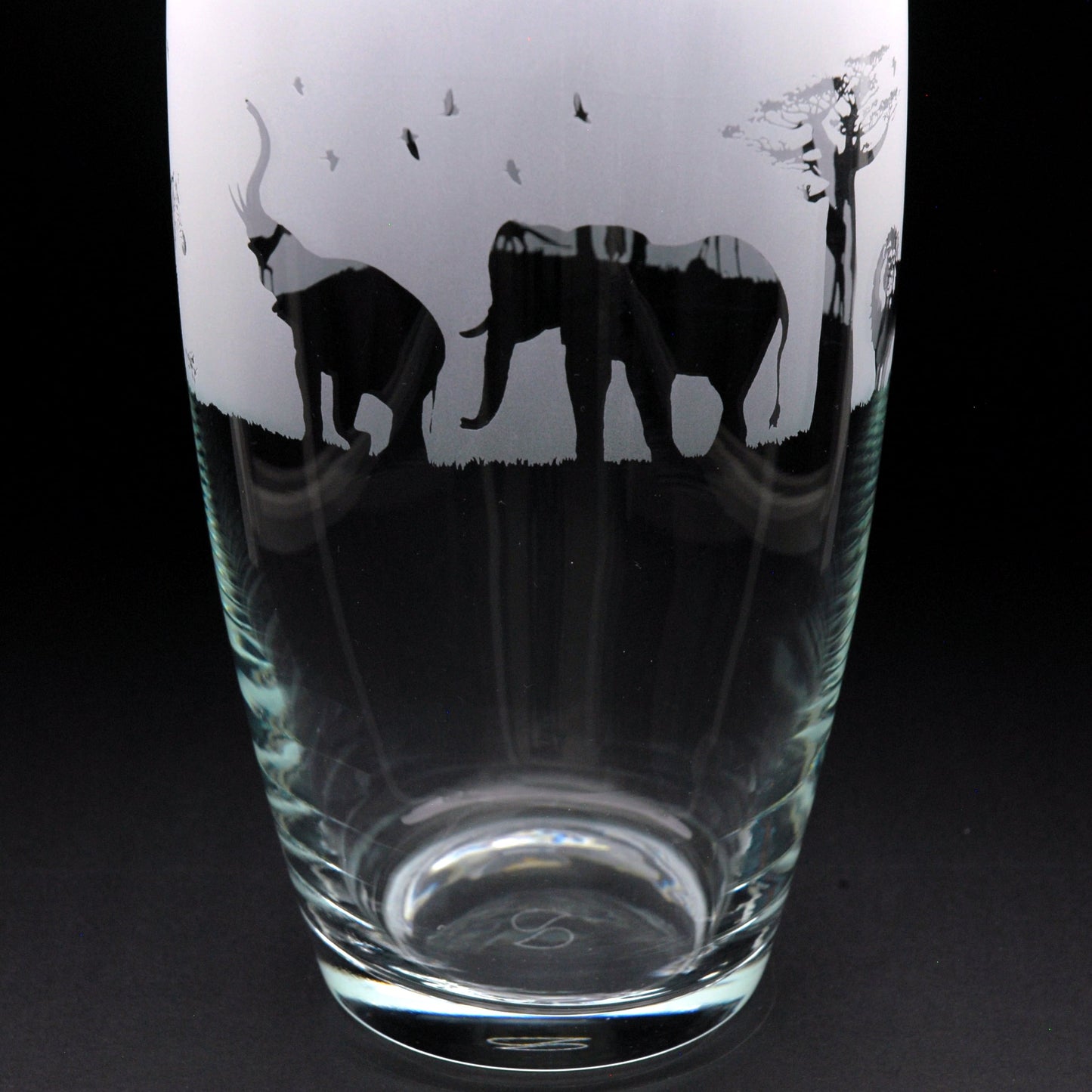 Safari Glass Botanica Vase - Hand Etched/Engraved Gift