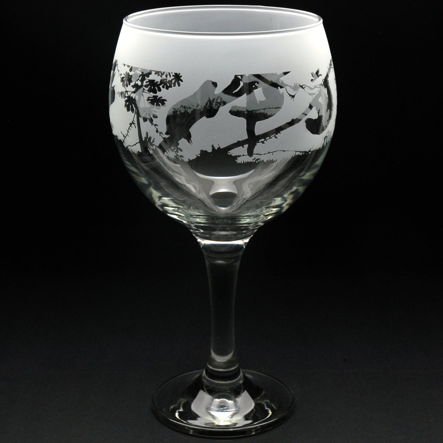 Sloth Gin Cocktail Glass - Hand Etched/Engraved Gift