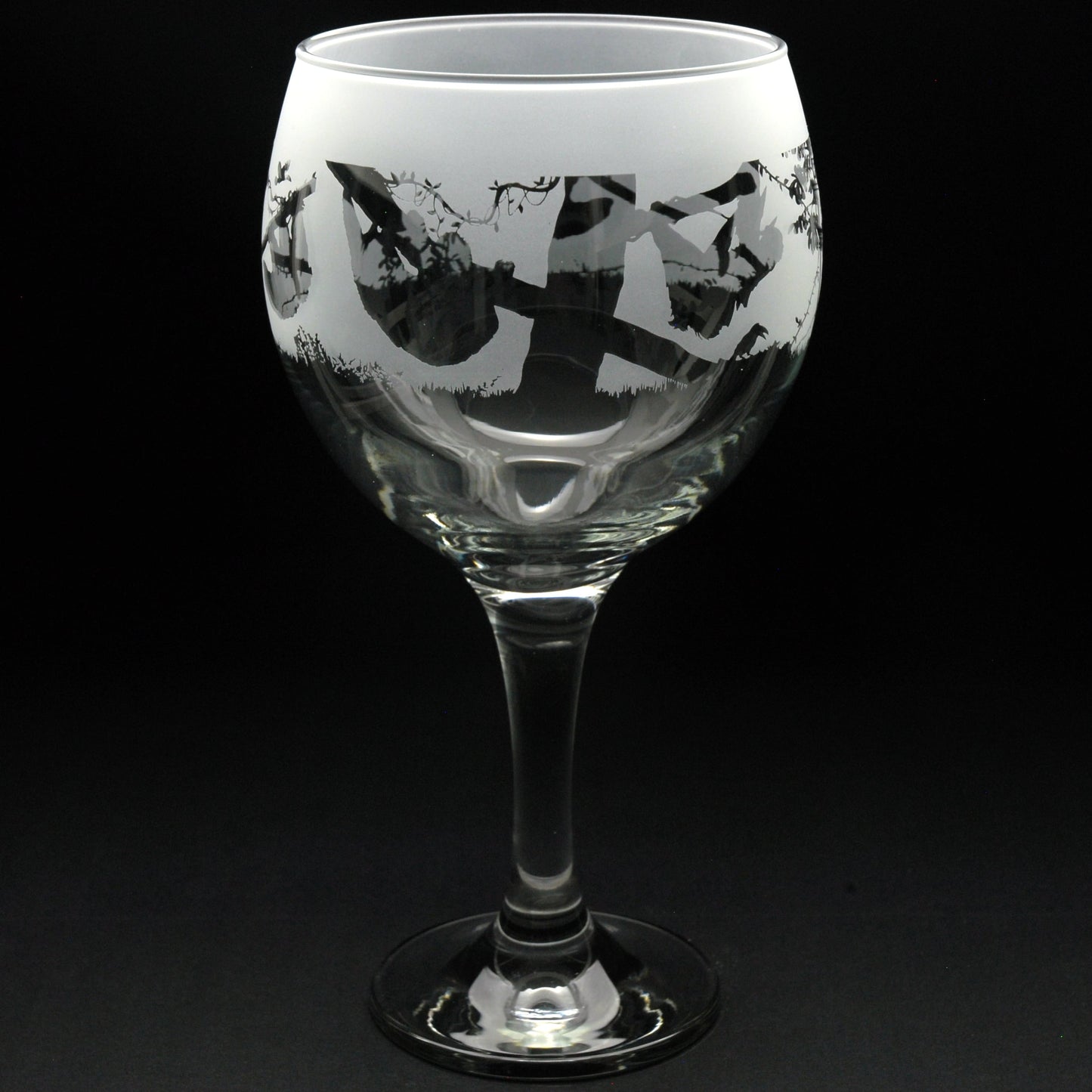 Sloth Gin Cocktail Glass - Hand Etched/Engraved Gift