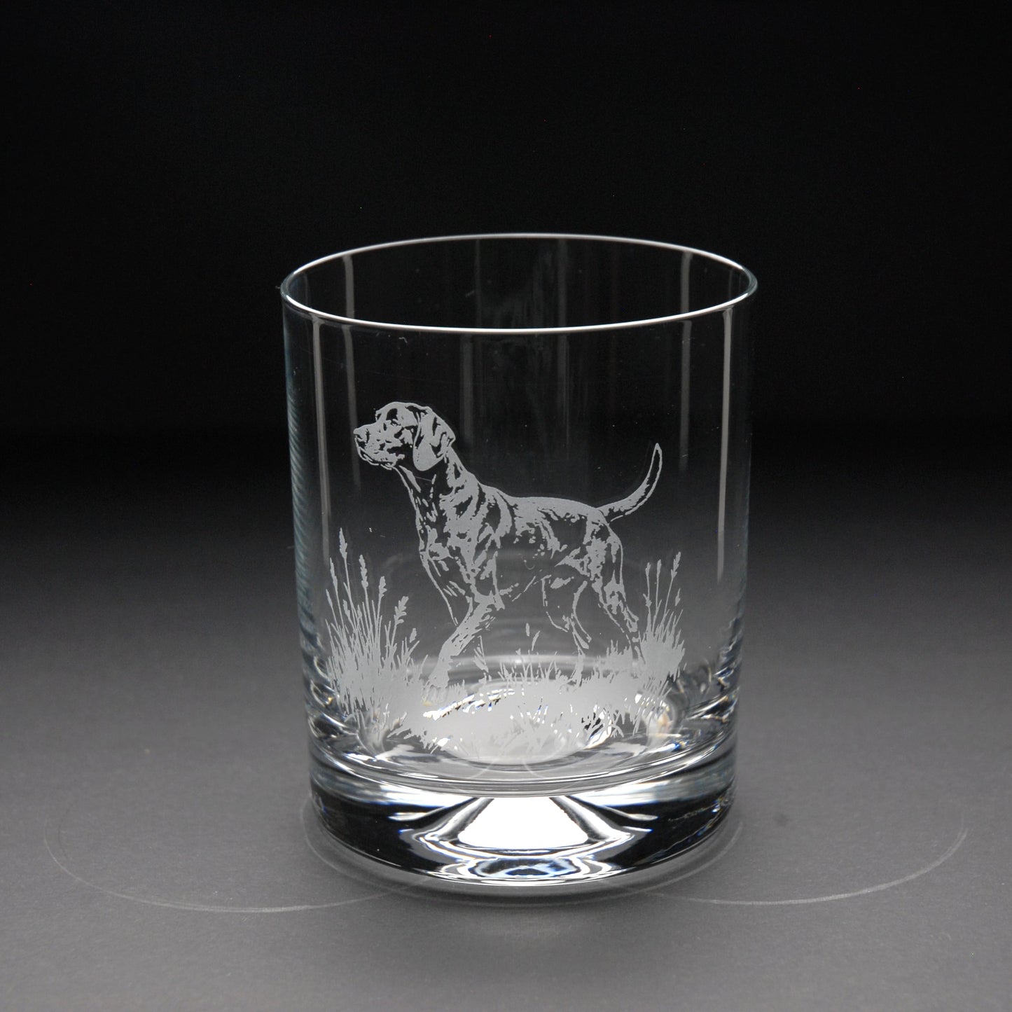 Weimaraner Dog Whiskey Tumbler Glass - Hand Etched/Engraved Gift