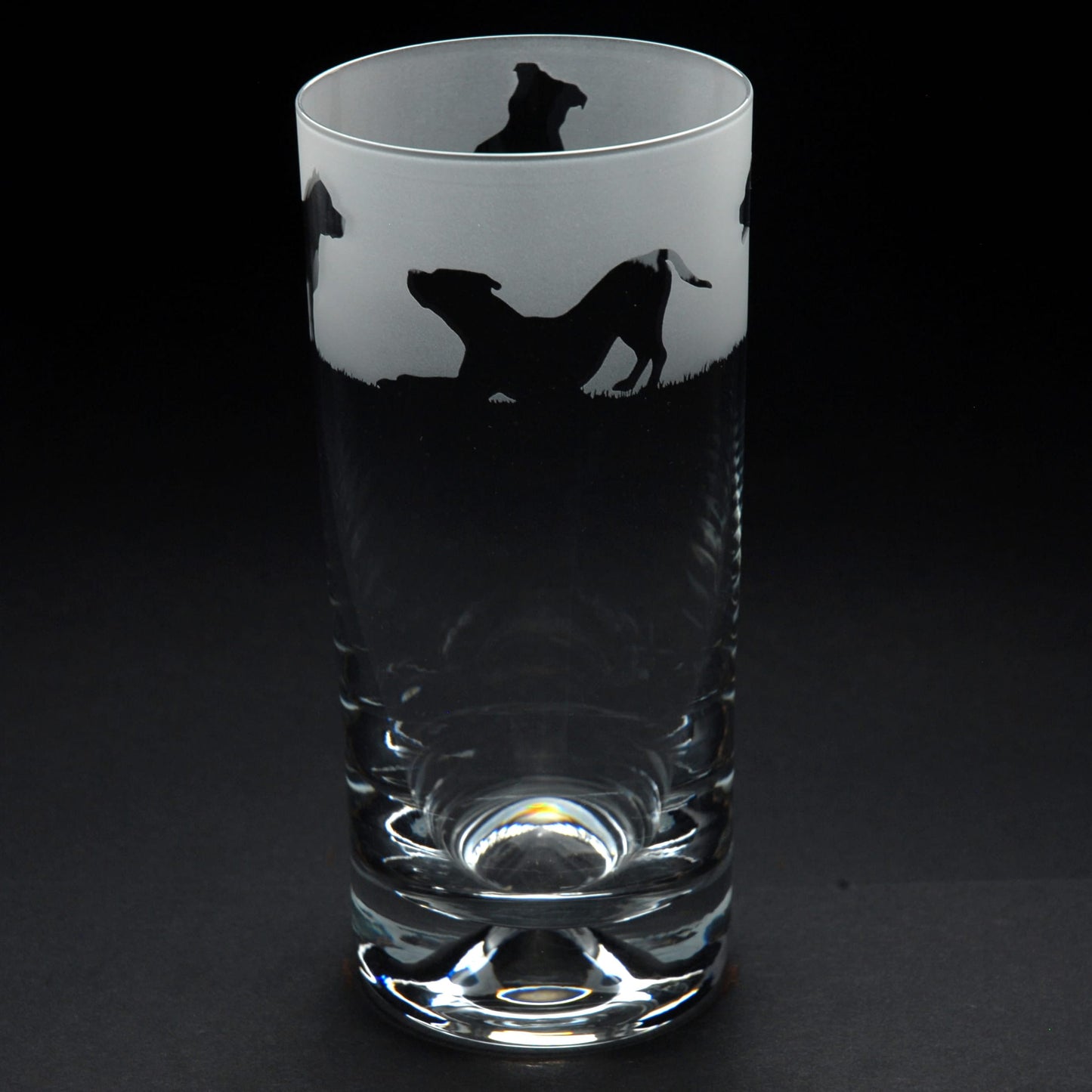 Pitbull Dog Highball Glass - Hand Etched/Engraved Gift