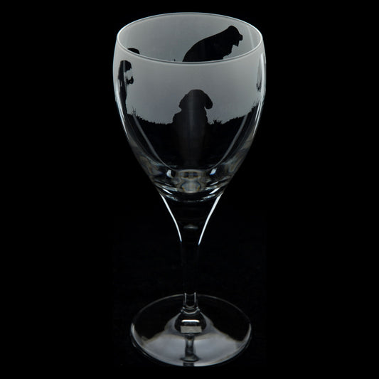 Chihuahua Dog Crystal Wine Glass - Hand Etched/Engraved Gift