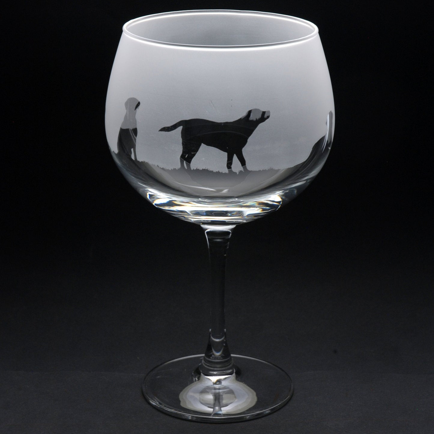 Labrador Dog Gin Cocktail Glass - Hand Etched/Engraved Gift