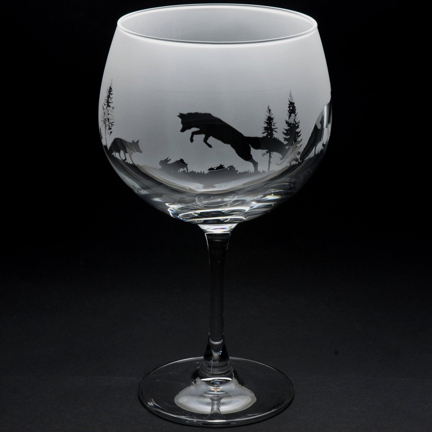 Fox Gin Cocktail Glass - Hand Etched/Engraved Gift