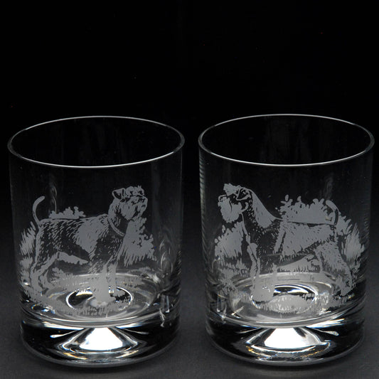 Schnauzer Dog Whiskey Tumbler Glass - Hand Etched/Engraved Gift