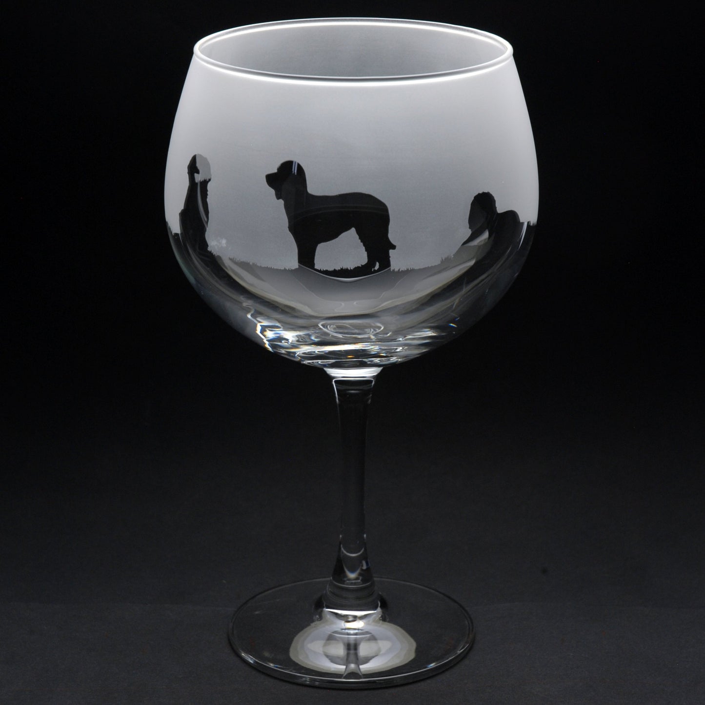 Labradoodle Dog Gin Cocktail Glass - Hand Etched/Engraved Gift