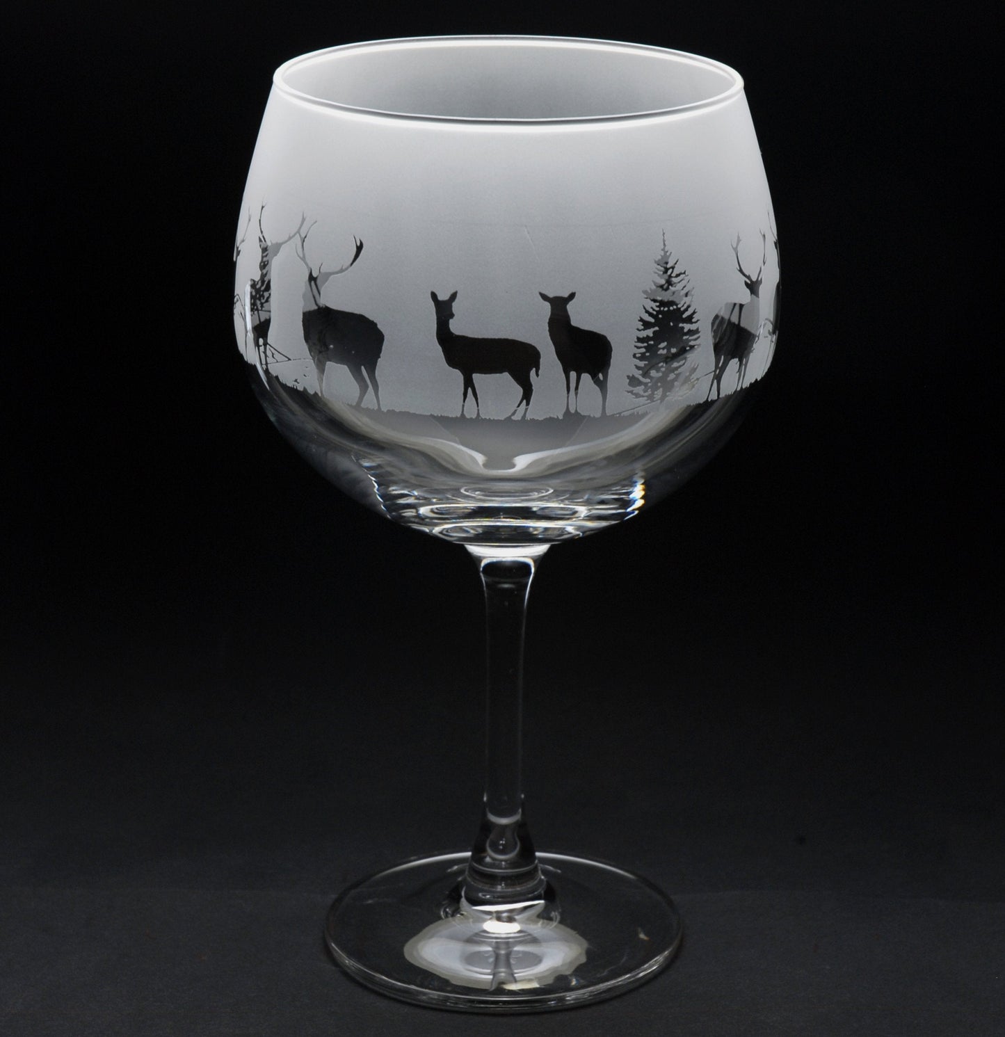 Stag Gin Cocktail Glass - Hand Etched/Engraved Gift