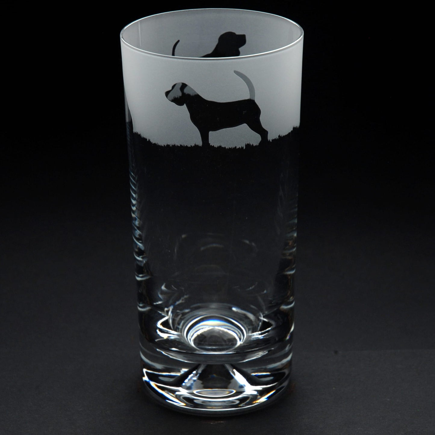 Beagle Dog Highball Glass - Hand Etched/Engraved Gift