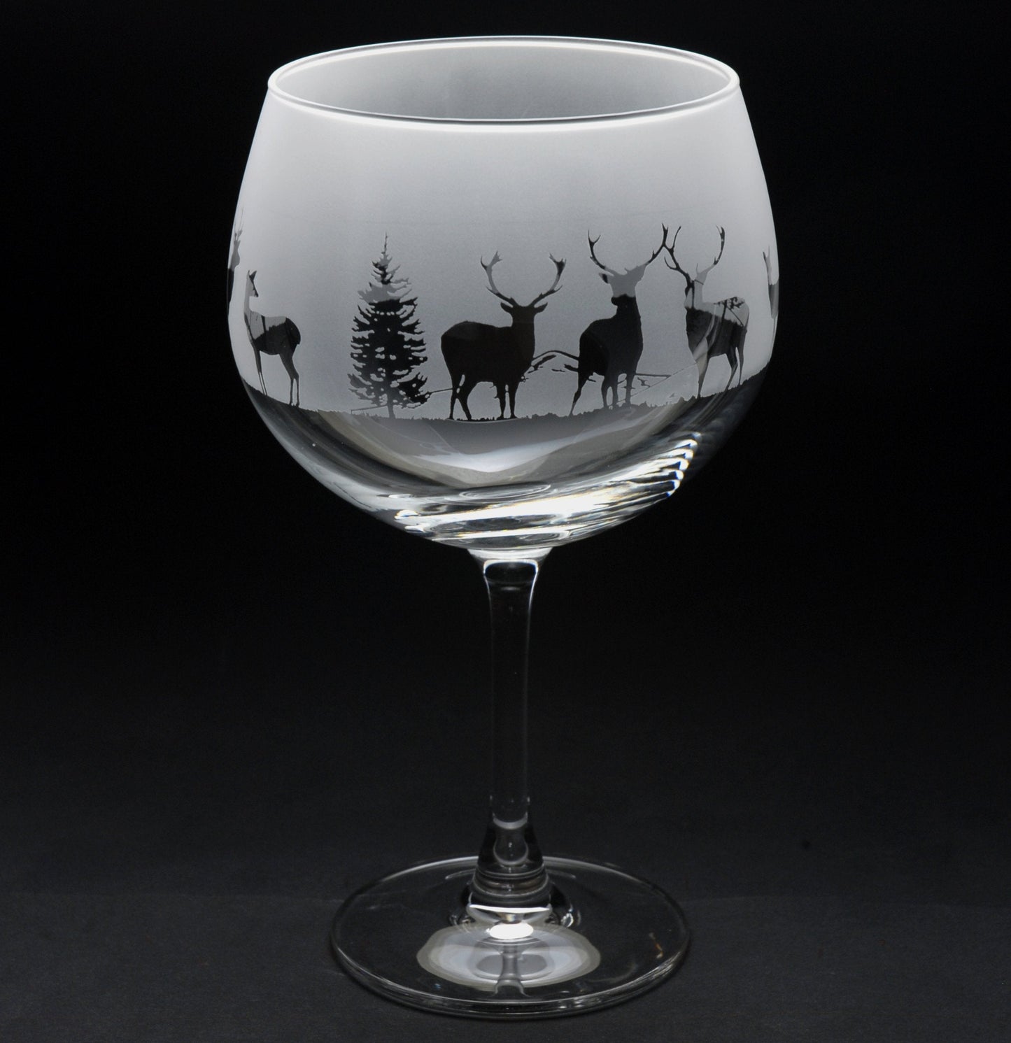 Stag Gin Cocktail Glass - Hand Etched/Engraved Gift