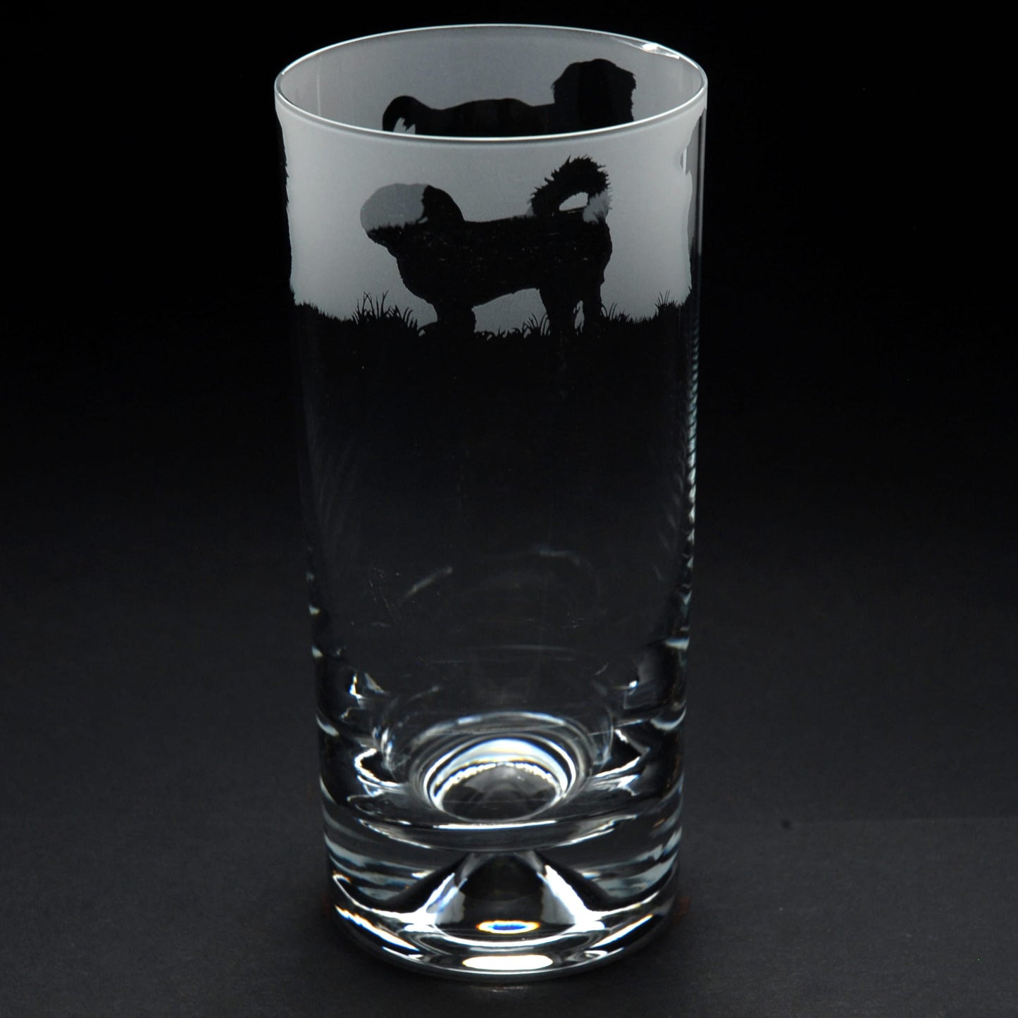 Shih Tzu Dog Highball Glass - Hand Etched/Engraved Gift