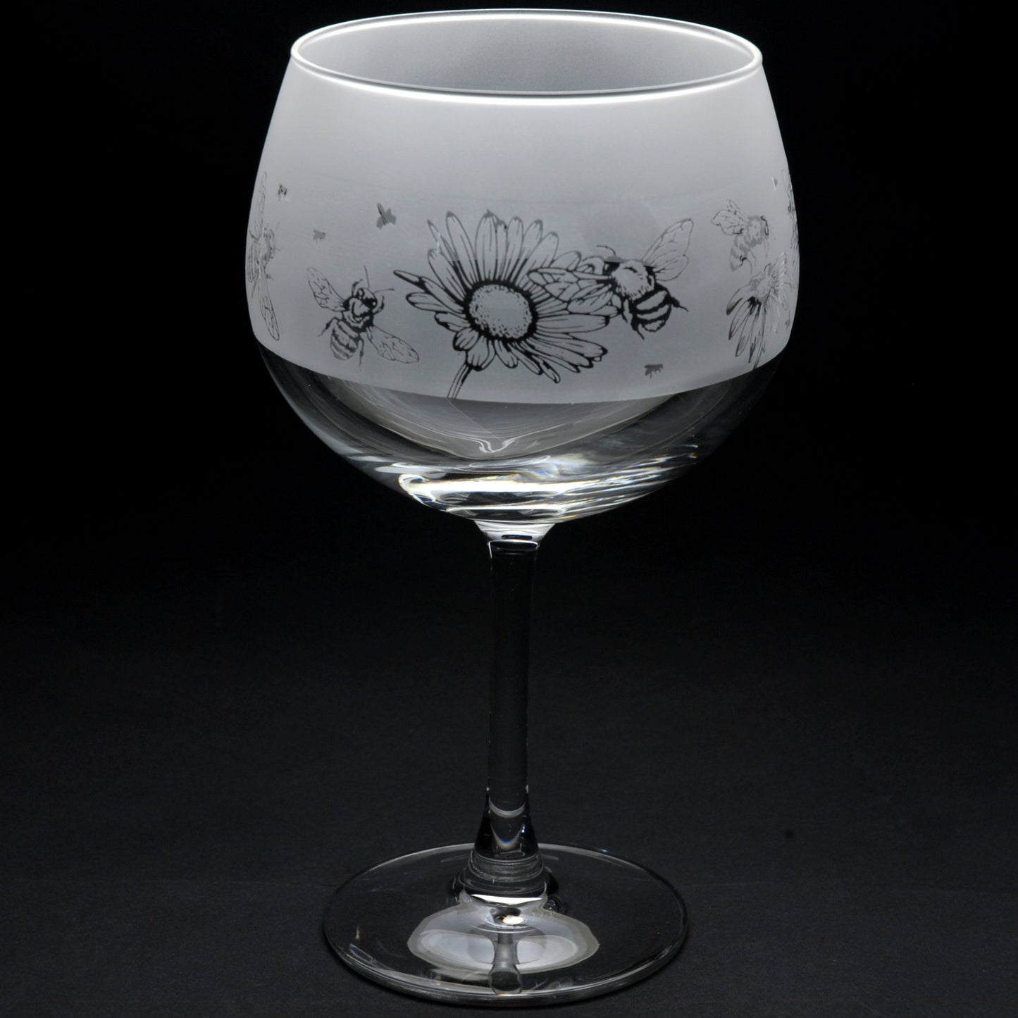 Bee Gin Cocktail Glass - Hand Etched/Engraved Gift