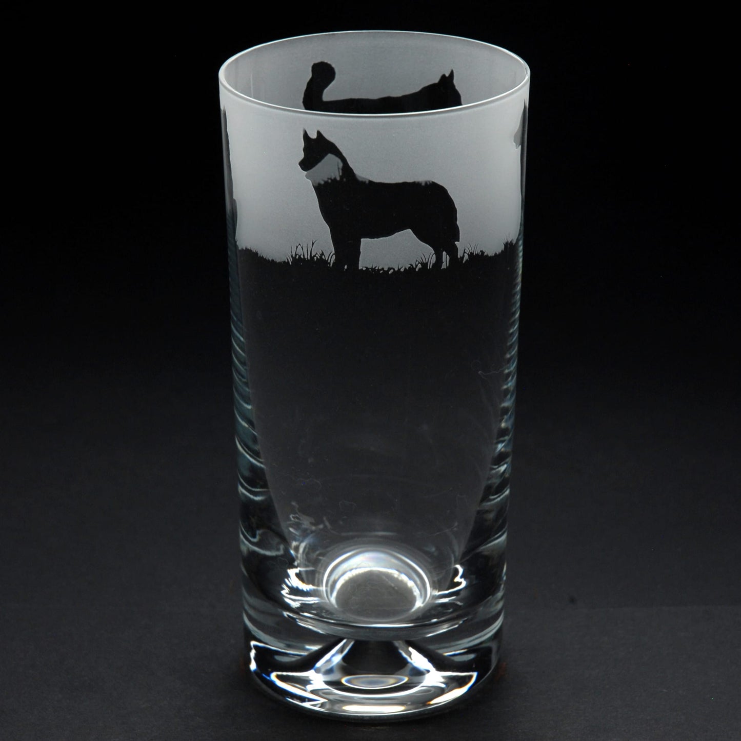 Husky Dog Highball Glass - Hand Etched/Engraved Gift