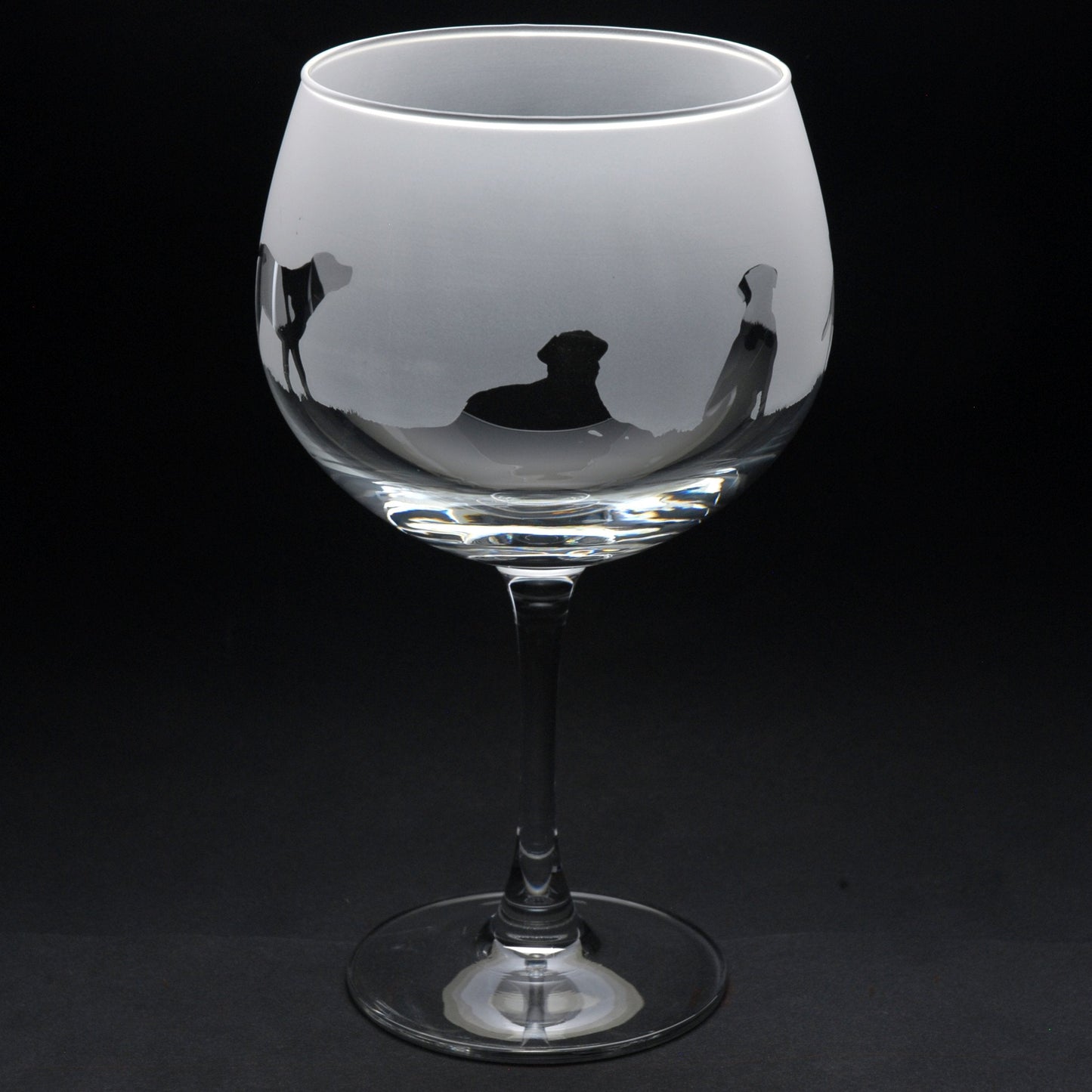 Labrador Dog Gin Cocktail Glass - Hand Etched/Engraved Gift