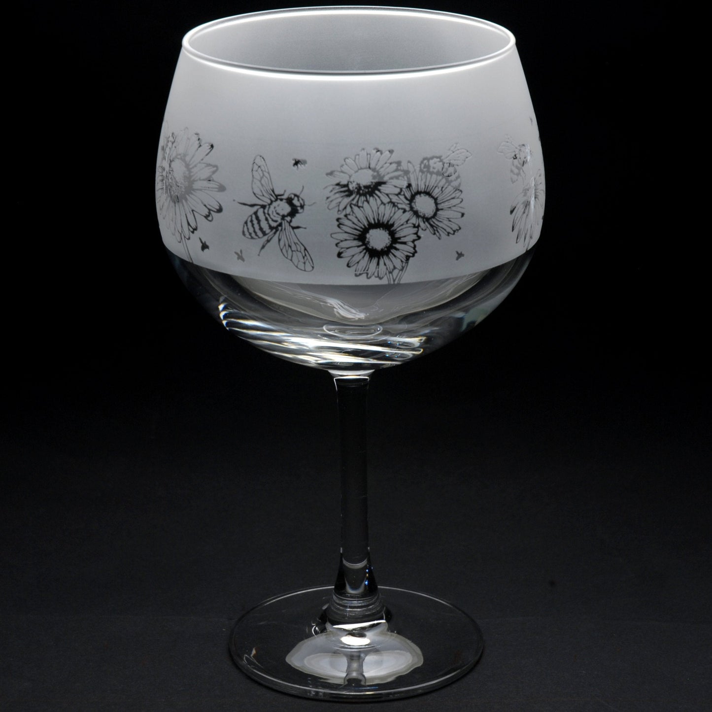 Bee Gin Cocktail Glass - Hand Etched/Engraved Gift