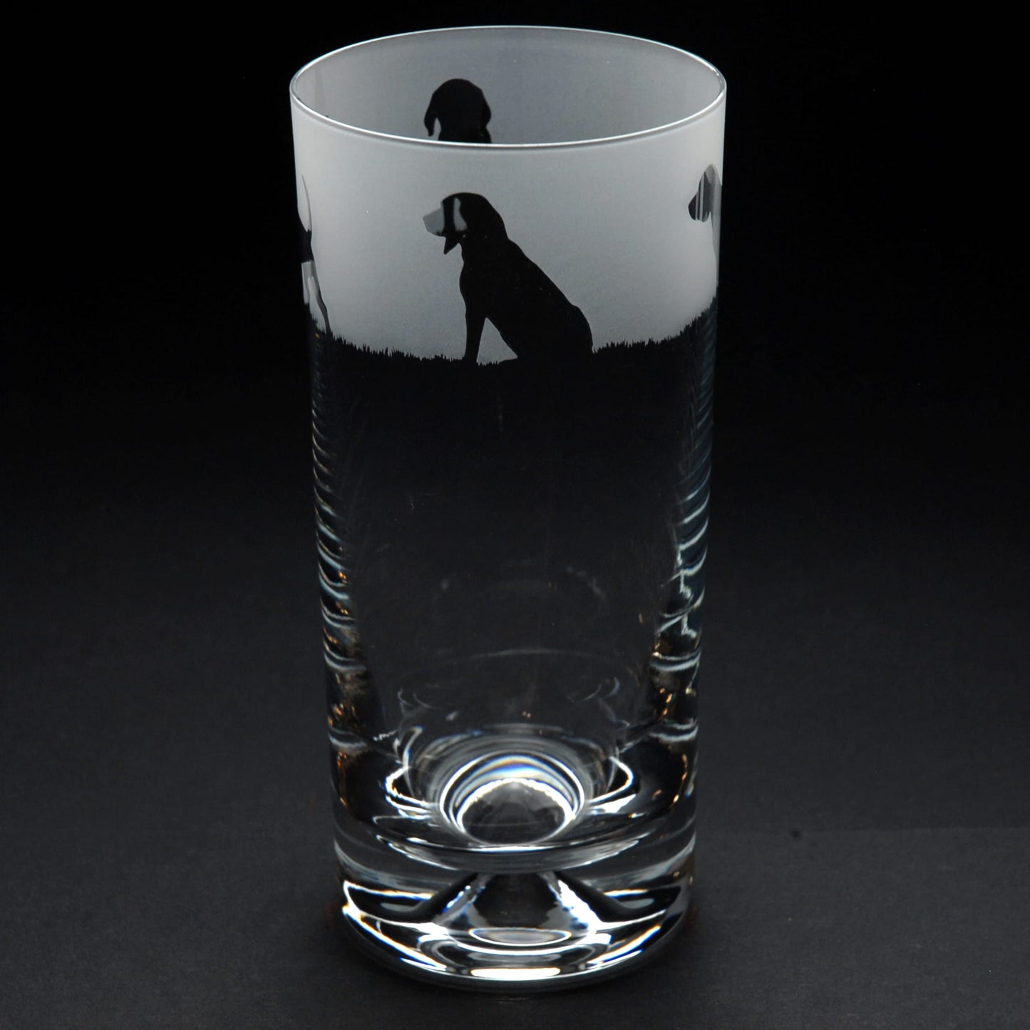 Beagle Dog Highball Glass - Hand Etched/Engraved Gift