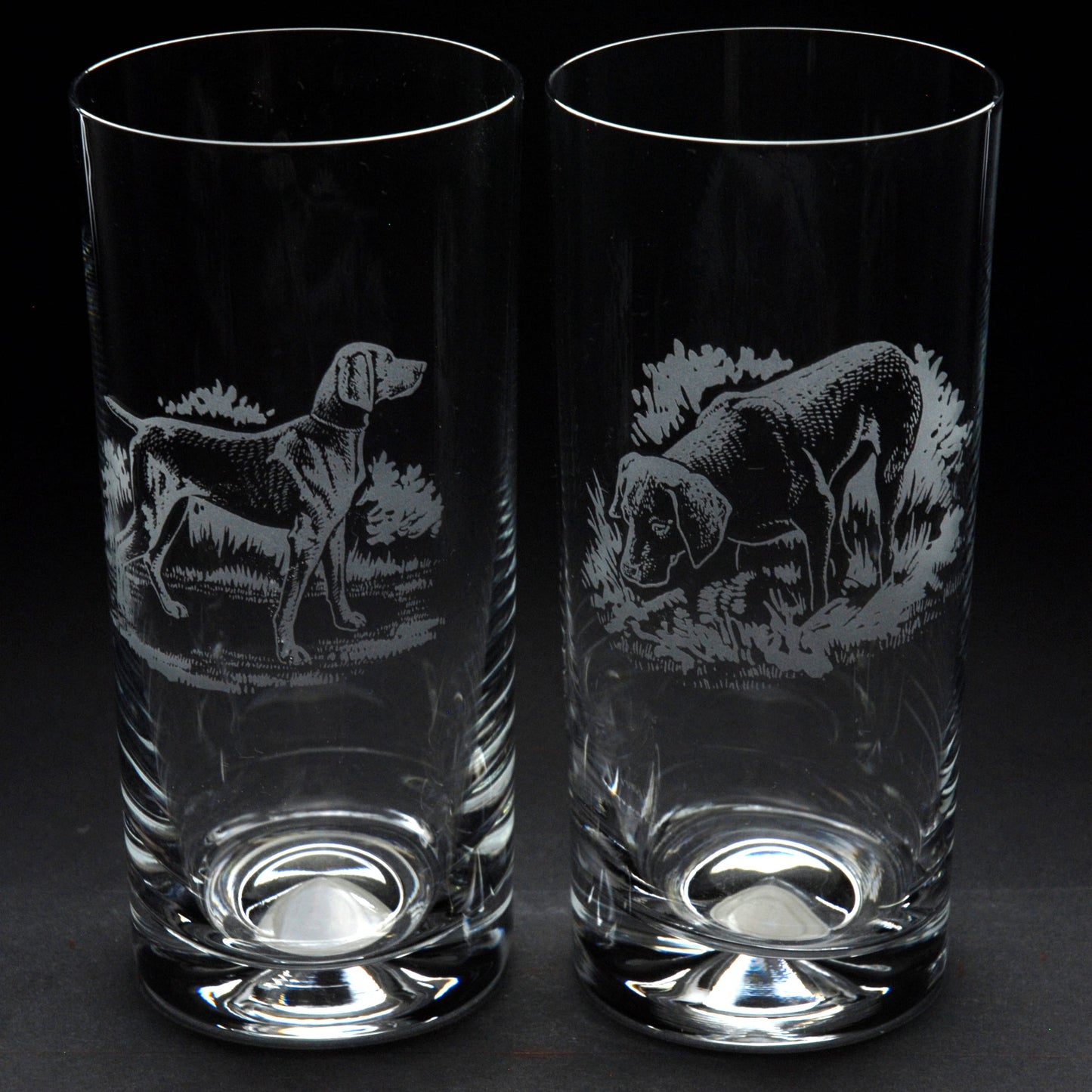 Weimaraner Dog Highball Glass - Hand Etched/Engraved Gift