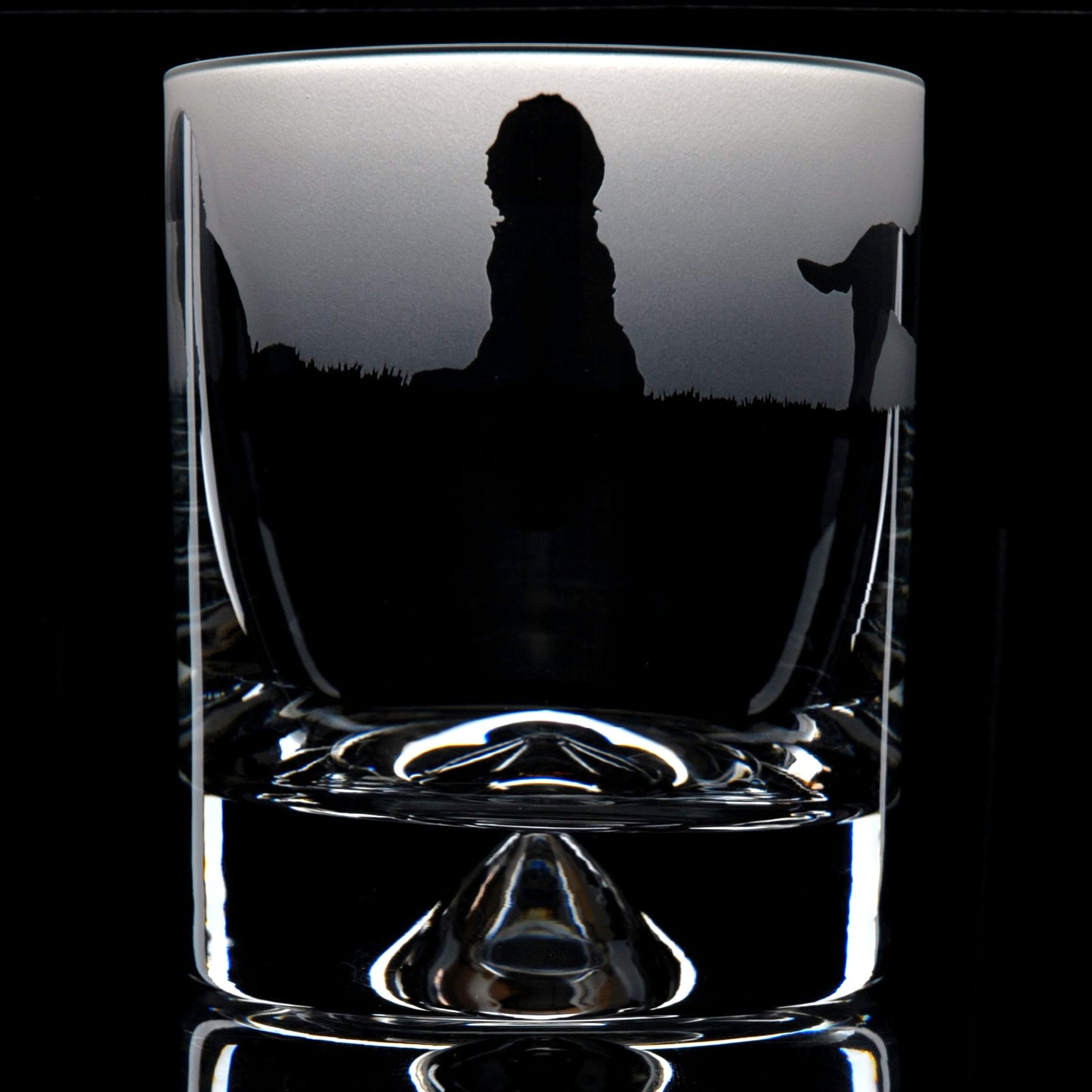 Cockapoo Dog Whiskey Tumbler Glass - Hand Etched/Engraved Gift