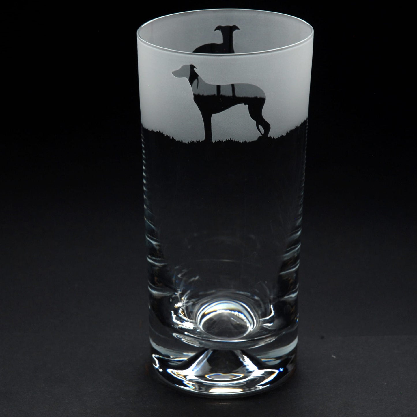 Whippet Dog Highball Glass - Hand Etched/Engraved Gift