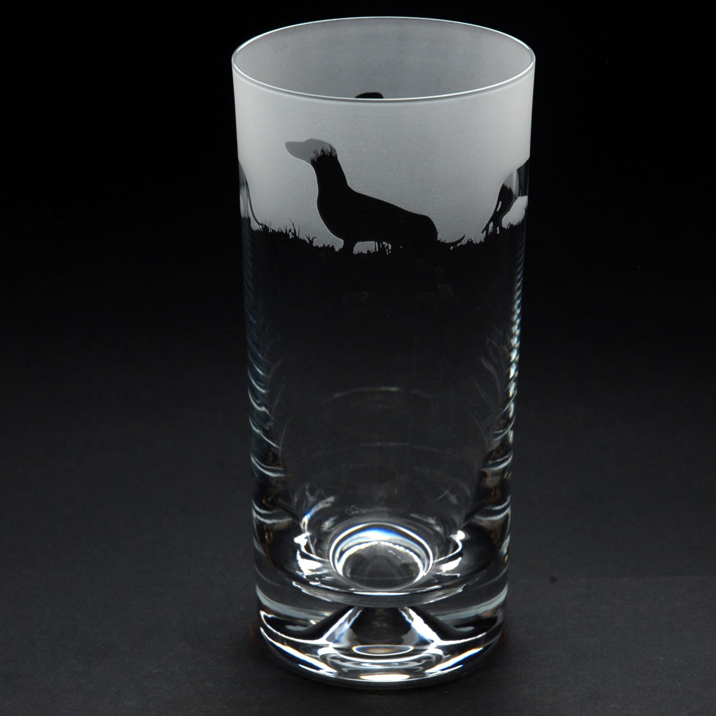 Dachshund Dog Highball Glass - Hand Etched/Engraved Gift