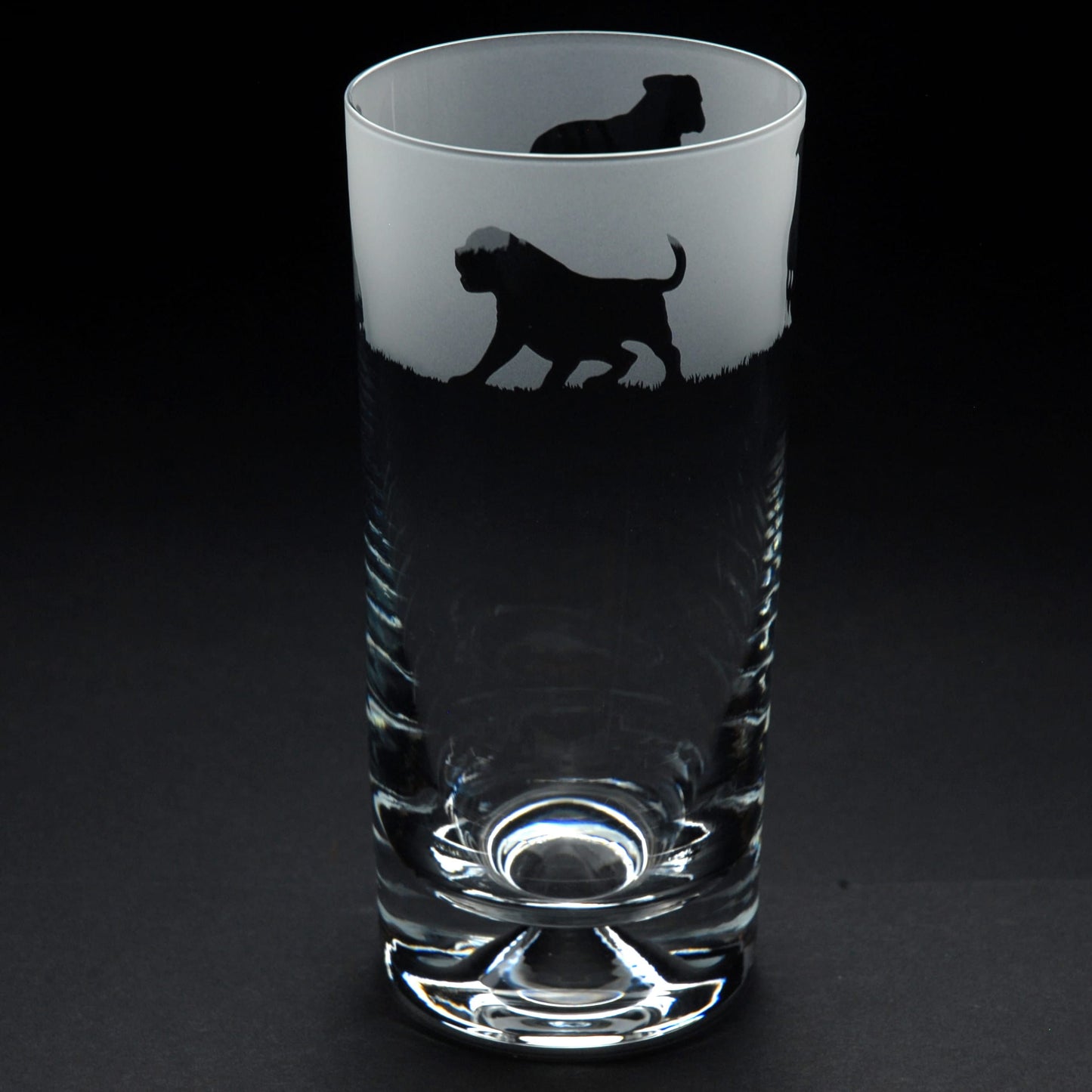 American Bulldog Dog Highball Glass - Hand Etched/Engraved Gift