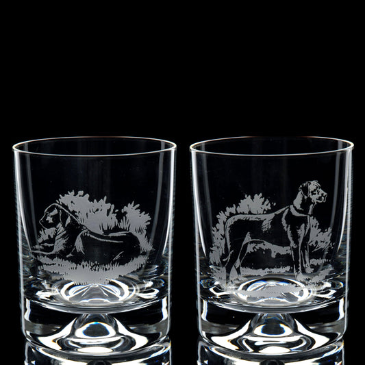 Rhodesian Ridgeback Dog Whiskey Tumbler Glass - Hand Etched/Engraved Gift
