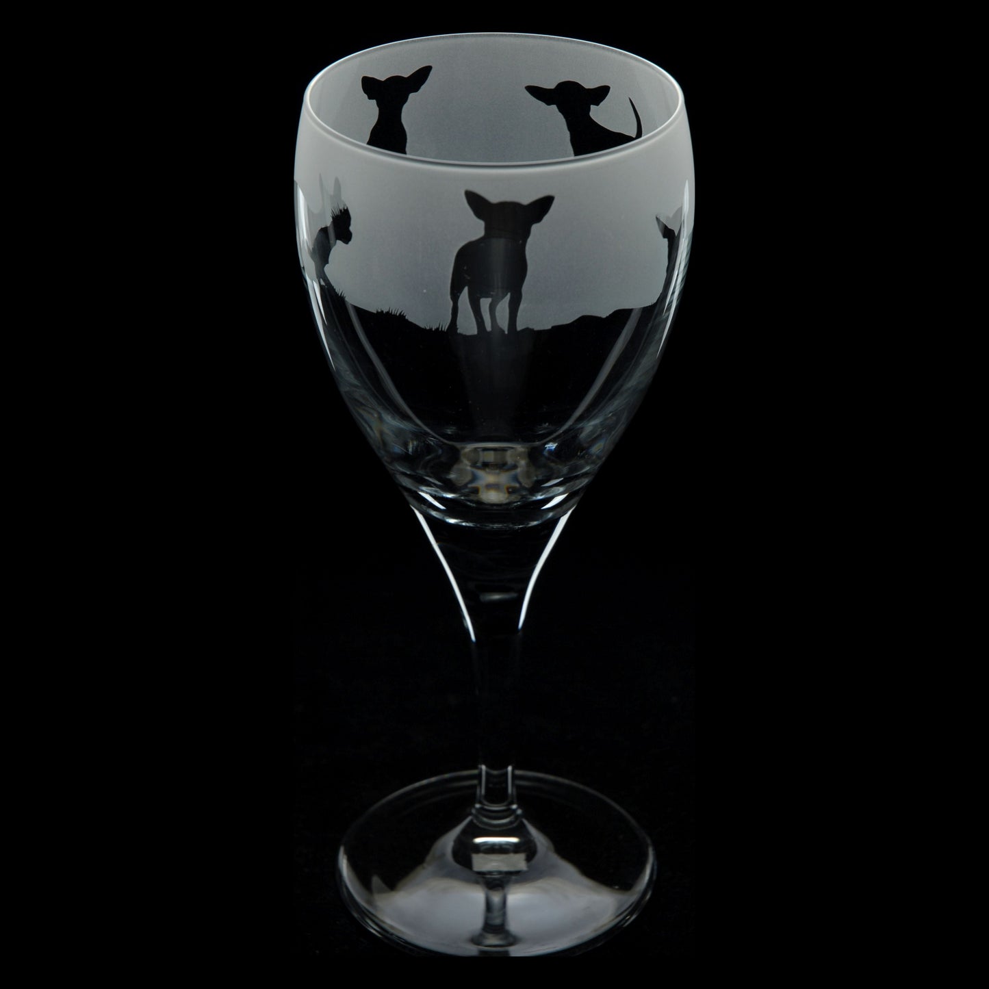 Cavalier King Charles Dog Crystal Wine Glass - Hand Etched/Engraved Gift