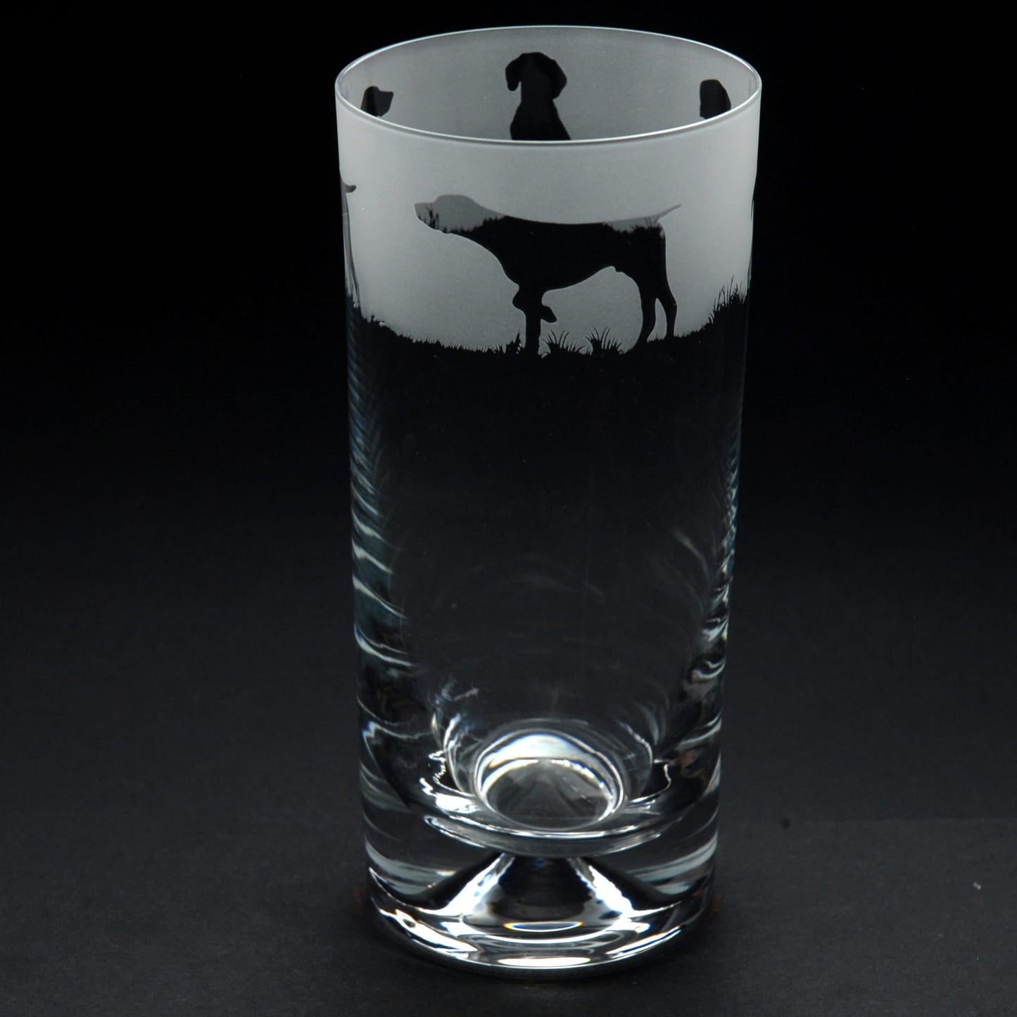 Pointer Dog Highball Glass - Hand Etched/Engraved Gift