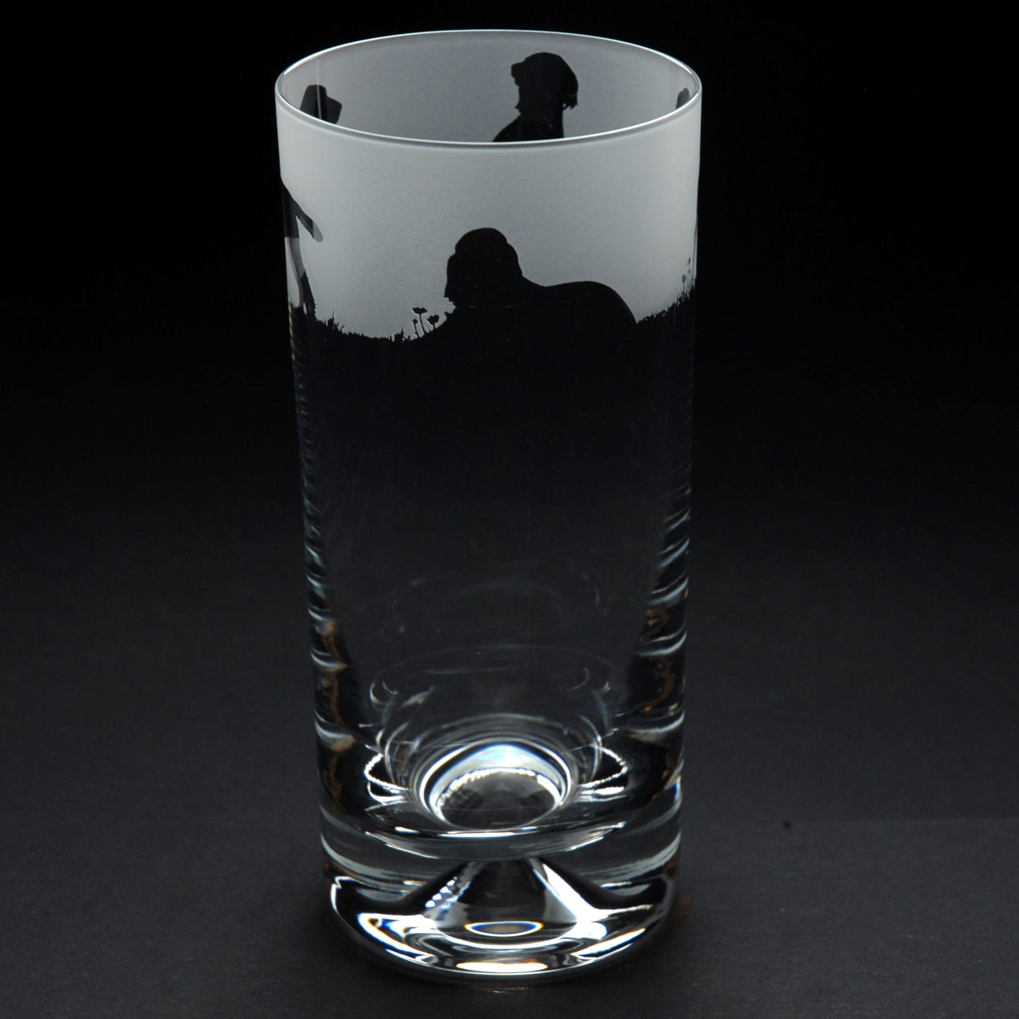 Springer Spaniel Dog Highball Glass - Hand Etched/Engraved Gift