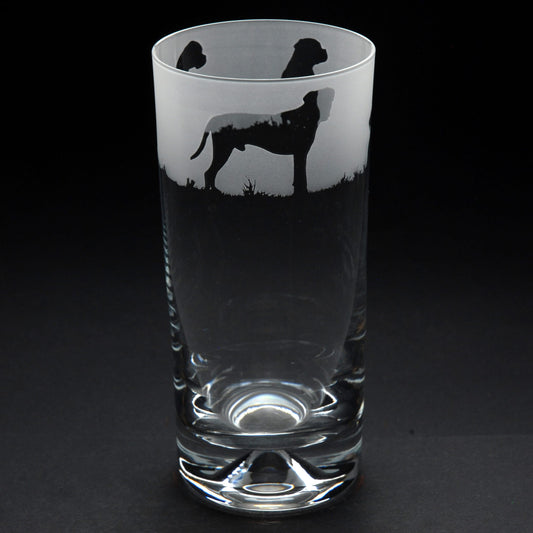 Boxer Dog Highball Glass - Hand Etched/Engraved Gift