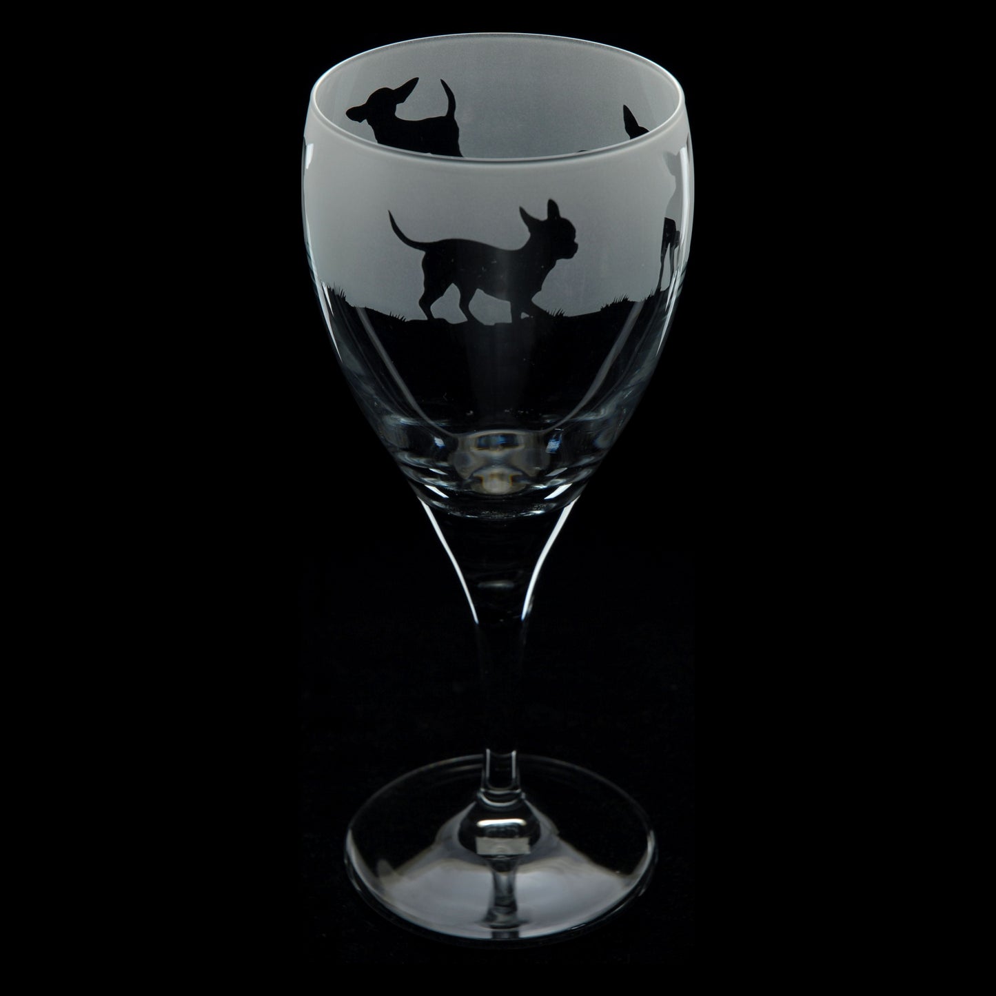 Cavalier King Charles Dog Crystal Wine Glass - Hand Etched/Engraved Gift