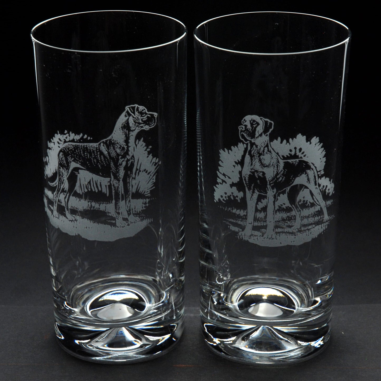 Great Dane Dog Highball Glass - Hand Etched/Engraved Gift